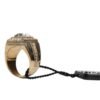 Gold Tone Sterling Silver 925 Crystals Ring