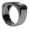Silver Tone Brass Anello DG Logo Ring