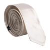 White Solid Silk Adjustable Necktie Tie