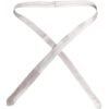 White Solid Silk Adjustable Necktie Tie