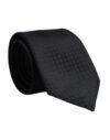 Black Circles Silk Adjustable Necktie Tie