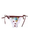 White Floral Print Swimsuit Bikini Bottom Swimwear