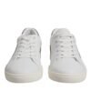 White Suede Leather Low Top Sneakers Shoes