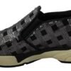 Silver Black Slip-on Sequence Design Sneakers Shoes