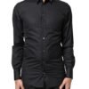Black Love Embroidery GOLD Formal Dress Shirt