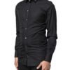 Black Love Embroidery GOLD Formal Dress Shirt