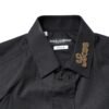 Black Love Embroidery GOLD Formal Dress Shirt