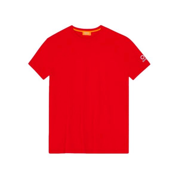 6534187.jpeg Red Nylon T-Shirt