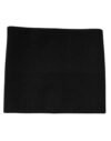 Black Cashmere Knitted Square Handkerchief Scarf