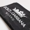 Black DG Milano Print Nylon Pouch Clutch Bag