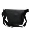 Black Calfskin Logo Plaque Belt Waist Men Fanny Pack Bag