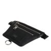 Black Calfskin Logo Plaque Belt Waist Men Fanny Pack Bag