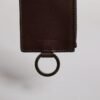 6783591.jpeg Brown Calf Leather Lanyard Logo Card Holder Wallet