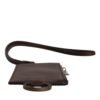 6783592.jpeg Brown Calf Leather Lanyard Logo Card Holder Wallet