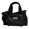 Black Shoulder Strap Pet Carry Logo Plaque Bag