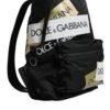 Black Logo Tape Polyamide School Travel Backpack Bag