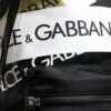 Black Logo Tape Polyamide School Travel Backpack Bag