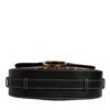 Black Brown Leopard Leather Shoulder Strap Bag