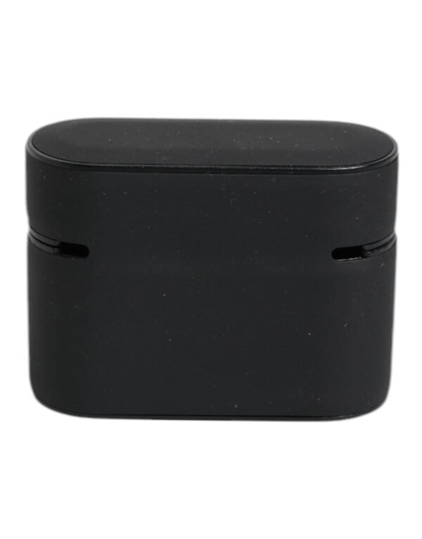 Black Orange Silicone Embossed Logo Airpods Case