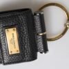 Black Leather Strap Gold Metal Logo Plaque Airpods Case