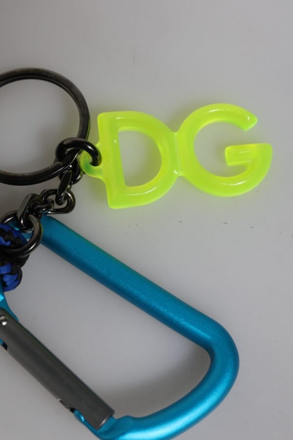 6802625.jpeg Multicolor Tape String DG Logo Keychain Polyester Keyring