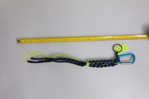 6802632.jpeg Multicolor Tape String DG Logo Keychain Polyester Keyring