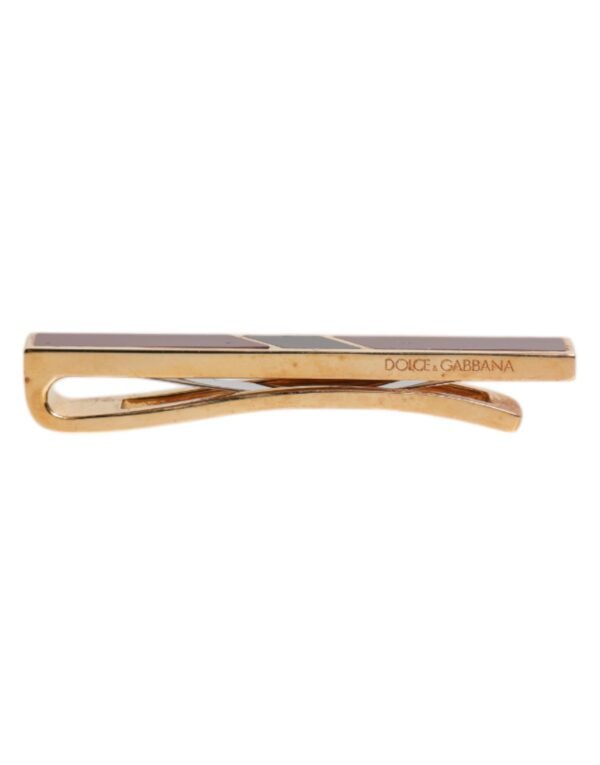 6803475.jpeg Multicolor Gold Tone Brass Tie Clip Bar