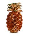 Gold Brass Pineapple Crystal Jewelry Brooch Pin