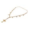 Gold Tone Chain Brass Beaded Statement Sicily Necklace