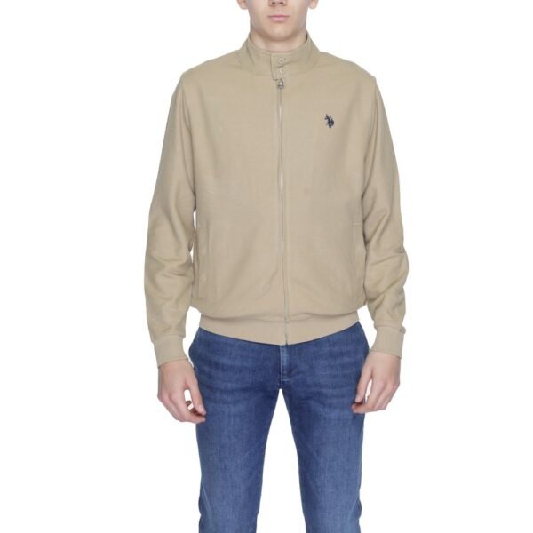 Beige Cotton Jackets & Coat