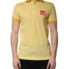 Yellow Cotton Logo Collared Polo T-shirt