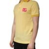 Yellow Cotton Logo Collared Polo T-shirt