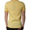 Yellow Cotton Logo Collared Polo T-shirt