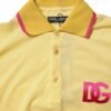 Yellow Cotton Logo Collared Polo T-shirt
