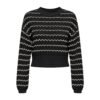 Black Cotton Sweater