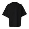 Black Printed Cotton Crew Neck Tee T-shirt