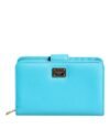 6893227.jpeg Light Blue Leather Bifold Continental Clutch Wallet