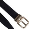 Black Goat Leather Metal Buckle Classic Belt