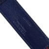 Blue Cotton Leather Printed Metal Buckle Belt