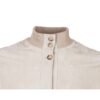 Beige Calfskin Men Jacket