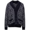 Bicolor Cashmere Cardigan