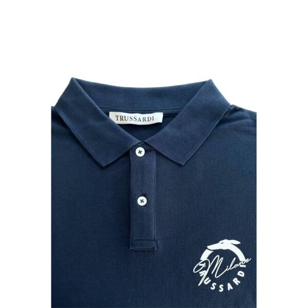 6898180.jpeg Blue Cotton Men Polo Shirt