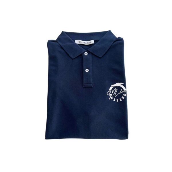 6898187.jpeg Blue Cotton Men Polo Shirt