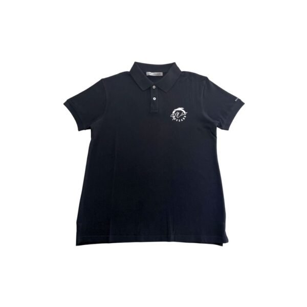 6898190.jpeg Black Cotton Men Polo Shirt