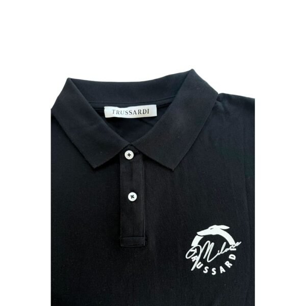 6898202.jpeg Black Cotton Men Polo Shirt