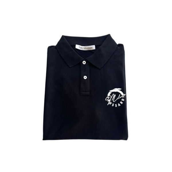 6898205.jpeg Black Cotton Men Polo Shirt