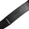 Black White Printed Metal Logo Buckle Belt