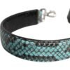 Black Blue Exotic Leather Bag Shoulder Strap