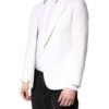 White Single Breasted Men Coat Blazer Suit