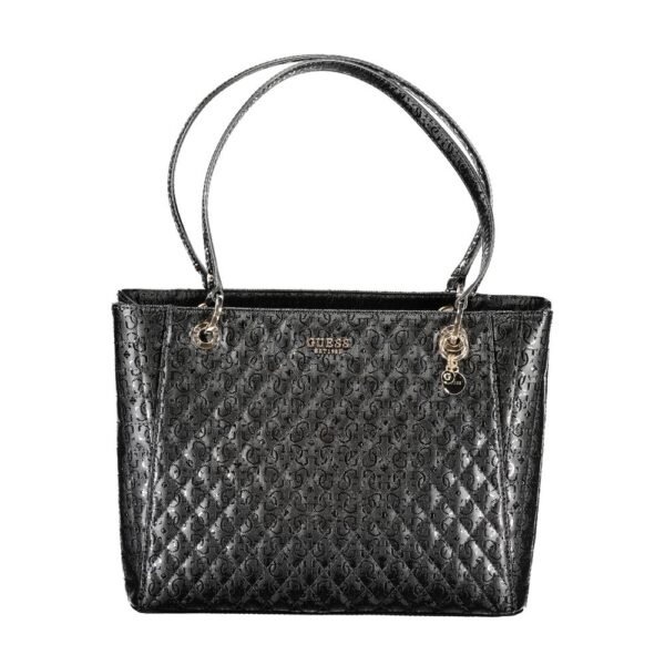6916768.jpeg Black Polyethylene Handbag